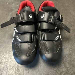 Black and Red Cycling Shoes